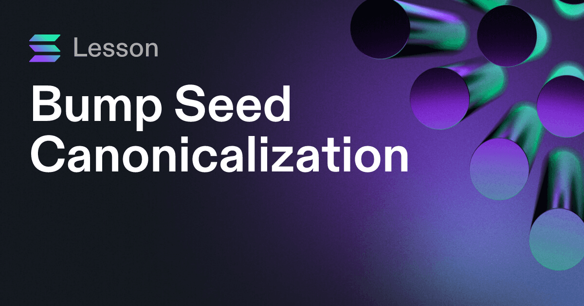 Bump Seed Canonicalization