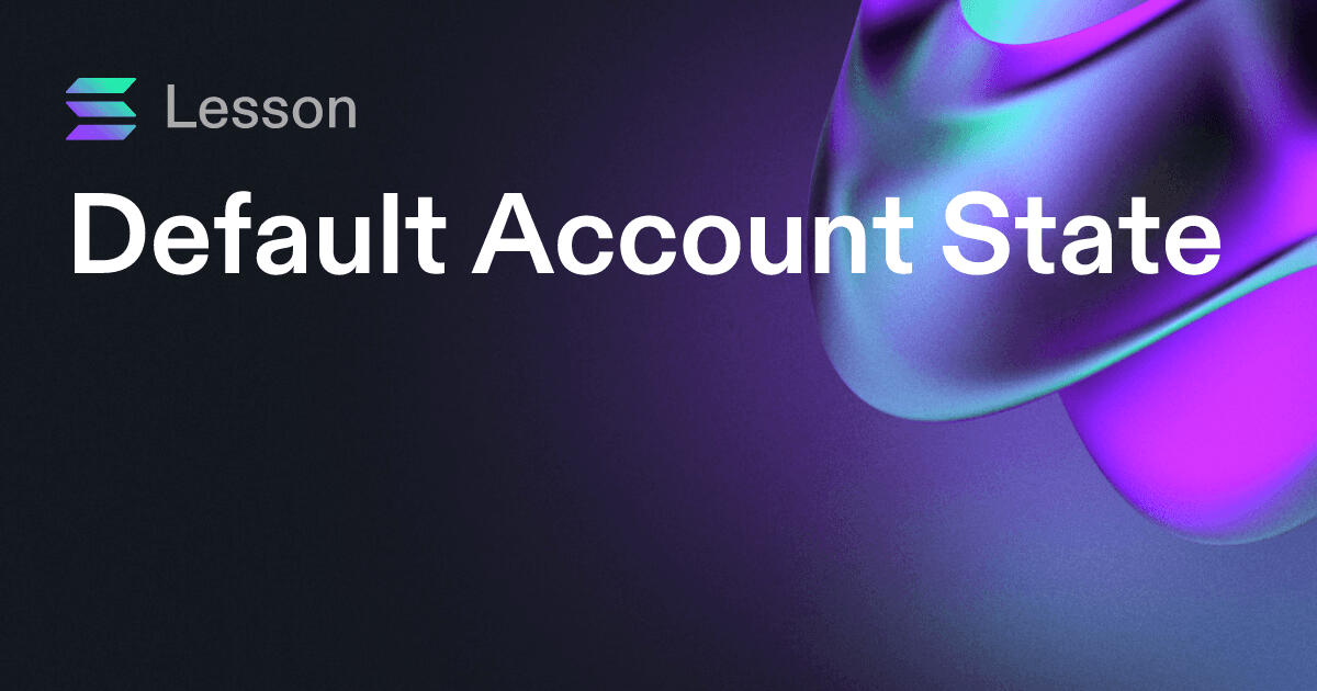 Default Account State