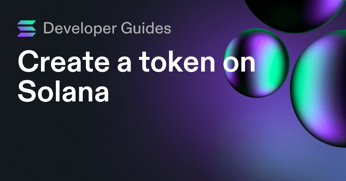 Create a token on Solana