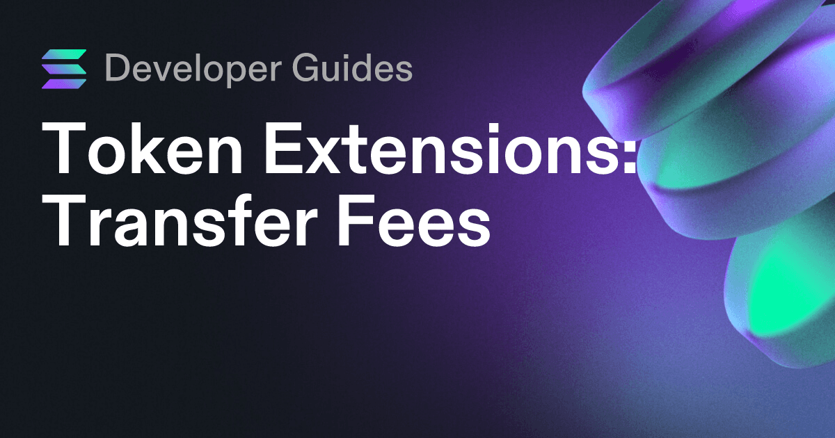 How to use the Transfer Fee extension